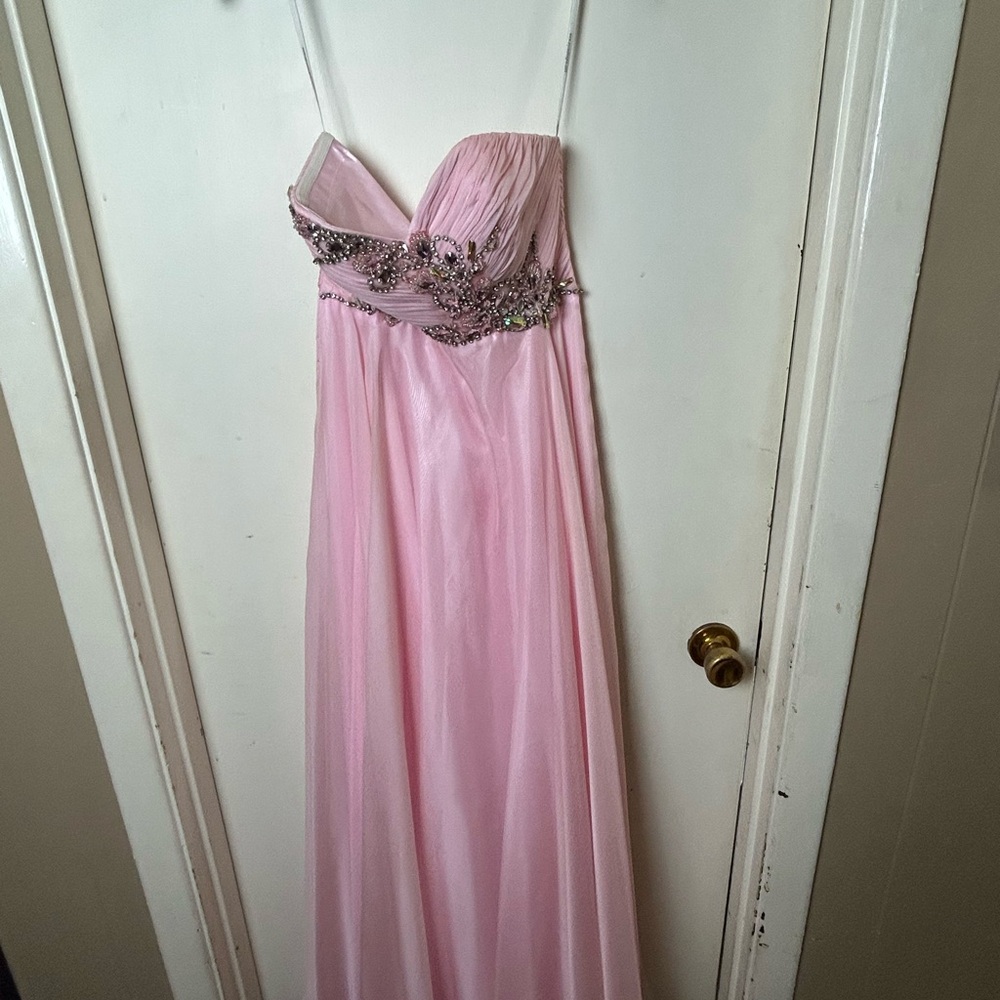 Alyce Paris Pink Prom Dress with Embellishments
